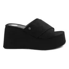 Sandalia Tipo Cuña Para Mujer Lob Footwear Negro 83404499