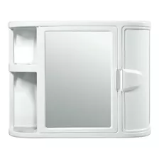 Gabinete Baño Con Espejo Botiquin Resistente Humedad Blanco