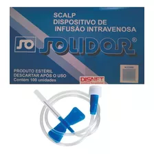 Scalp 23g Dispositivo De Infusão Intravenosa C/100 Solidor
