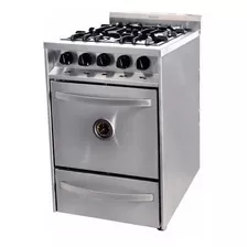 Cocina Industrial Kokken 60cm. 4h Acero Inox. C/ Grill