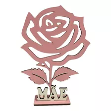 20 Lembrancinhas Dia Das Mães Flor Em Mdf Rosa