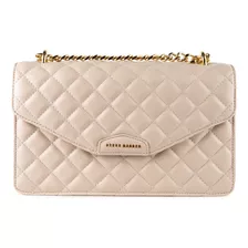 Bolsa Crossbody Bilana Steve Madden Mujer Acabado De Los Herrajes Oro Color Crema Correa De Hombro Crema Diseño De La Tela Capitonado