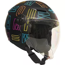 Capacete Moto Aberto Mormaii Lite Viseira Longa Grande 