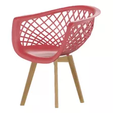 4 Cadeiras Web Vermelha - Artiluminacao