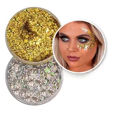 Glitter En Gel Maquillaje Rostro Cabello Combo Easy Glitta