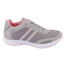 Tenis Deportivo Fratello Color Gris Para Mujer 0276