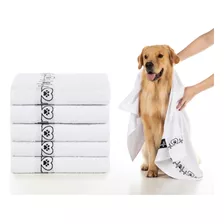 Kit 6 Toalhas Banho Para Cachorro Gato Pet Animais Estimação