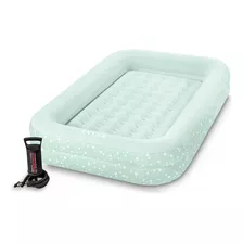 Colchon Cama Inflable Viaje Para Niños + Funda + Bomba Intex