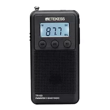 Mini Radio De Bolsillo Retekess Tr103 Fm/mw/sw Sintonización