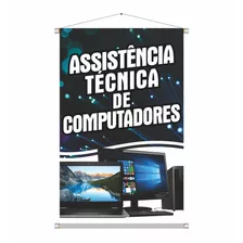 Banner Assistência Técnica De Computadores 65x100