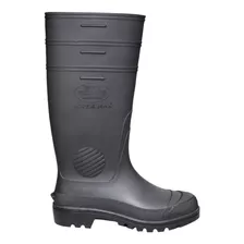 Bota De Borracha Pvc Preta Cano Extra Longo 39cm Supermax