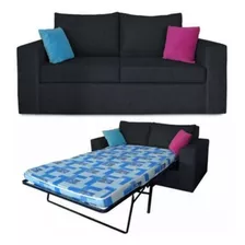 Sillon Cama Con Colchon 2 Plazas Chenille 