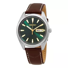 Reloj Nuevo Seiko Neo Classic, Cuarzo, Verde, Entrega Inmedi