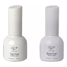 Top Coat Y Base Coat City Girl 10ml Aprobado