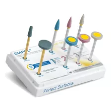 Kit Pulido Ceramica Eve X 8 Diapol Pieza De Mano Odontologia