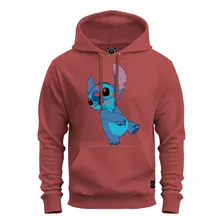 Moletom Estampado Canguru Stich