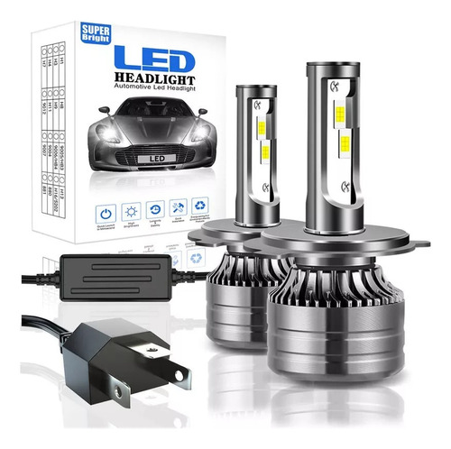 Para Volkswagen H4 Kit Focos Led Alta/baja 40000lm