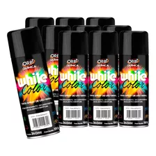 Tinta Spray Preto Brilho Uso Geral Orbi 340ml - 10 Unidades