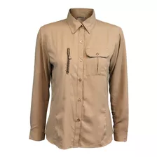 Blusa Outdoor Lightwind W2000 Beige Mujer