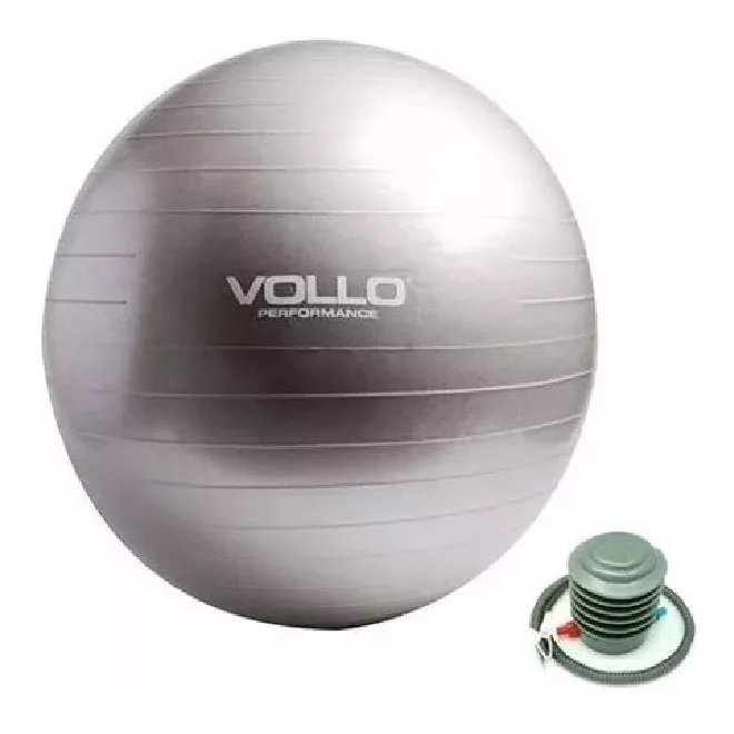 Bola Fitball Pilates Com Bomba Até 250kg Vollo 65cm