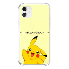 Capa Capinha Com Nome Personalizada Pokemon Pikachu