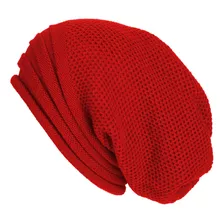 Gorro Diseño Con Relieve Color Rojo