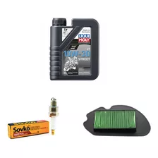 Kit Mantencion Honda Navi 110 / Aceite + Filtro + Bujia