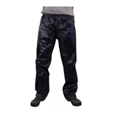 Pantalon De Lluvia En Nylon/pvc Impermeable Con Elastico 