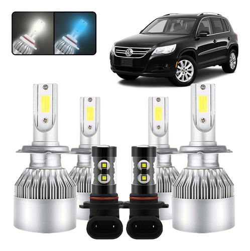 Kit De Focos Led H7 H11 Para Volkswagen Tiguan 2009-2019 Volkswagen Tiguan