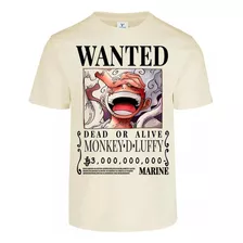 Poloone Piece Cartel Wanted Monkey D Luffyalgodón 