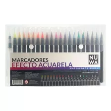 Marcadores Nuwa Acuarelables Punta Pincel X 20 San Jorge