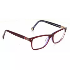 Lente Óptico Carolina Herrera Vhe561 Wayfarer Burdeo M 53mm