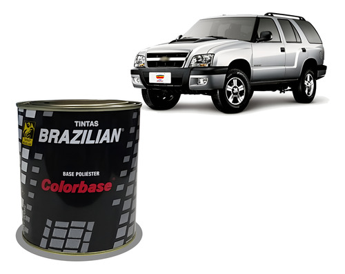 Tinta Automotiva Colorbase Brazilian Gm Prata Escuna 900 Ml