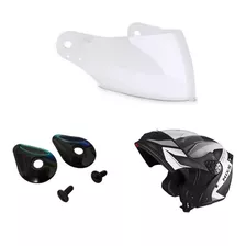 Viseira Capacete Mx5 Mix Gladiator Escamoteavel + Kit Reparo