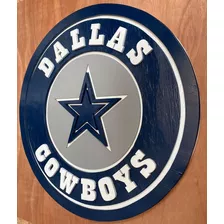 Dallas Cowboys Logo 60 Cm En Madera 