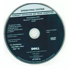 Dvd - Windows 7 - Professional - Original - Dell