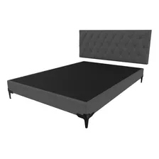 Set Para Cama Queen Size Modelo Lucerna - Box + Cabecera