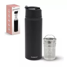 Termo De Acero Inoxidable Con Infusor De Té (550 Ml), Vaso Térmico Para Café, Infusiones De Té O Tisanas Frutales, Botella De Agua Con Infusor De Té, Mantiene La Temperatura Hasta Por 6 Horas