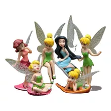 Ss 6 Unidades/conjunto De Bonecos De Ação Anime Tinkerbell