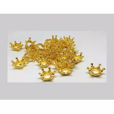 Mini Coroa 3d Dourada P/ Ursinho C/ 50 Festa Realeza Aplique