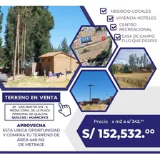 Venta De Terreno En Quilcas Huancayo