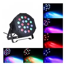 Luz Par Led 18 X 1w Display Dmx Tacho Spot Audioritmico Rgb