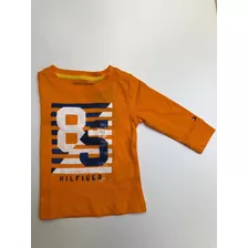 Remera Buzo Algodon Tommy Hilfiger Bebe Niños M/ Larga 