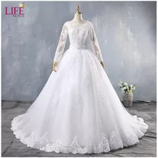 Vestido De Noiva Casamento Princesa Pérolas Lindo 'e88b'