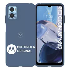 Capa Protetora Motorola Anti Impacto E22 Azul - Full