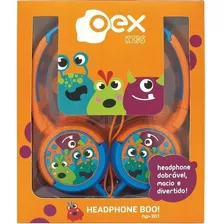 Fone De Ouvido Infantil Giratorios Oex Kids Boo Hp301 - 85db