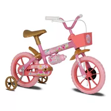 Bicicleta Infantil Princy Aro 12 Rosa E Dourado - Verden