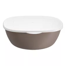 Bowl C/ Tapa De Plastico 250ml Brinox Essential Colores