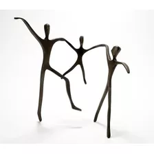 Escultura Ciranda Passeio Menino Em Bronze