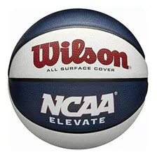 Wilson Ncaa Elevate Baloncesto Talla 7-29.5 Pulgadas, Color Blanco/azul Marino